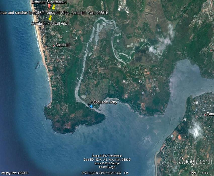 Its 10 minutes from Candolim Football pitch - all 